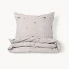 DEKBEDOVERTREKSET 140x200 u00abSEA LIFEu00bb | BEIGE-ZAND