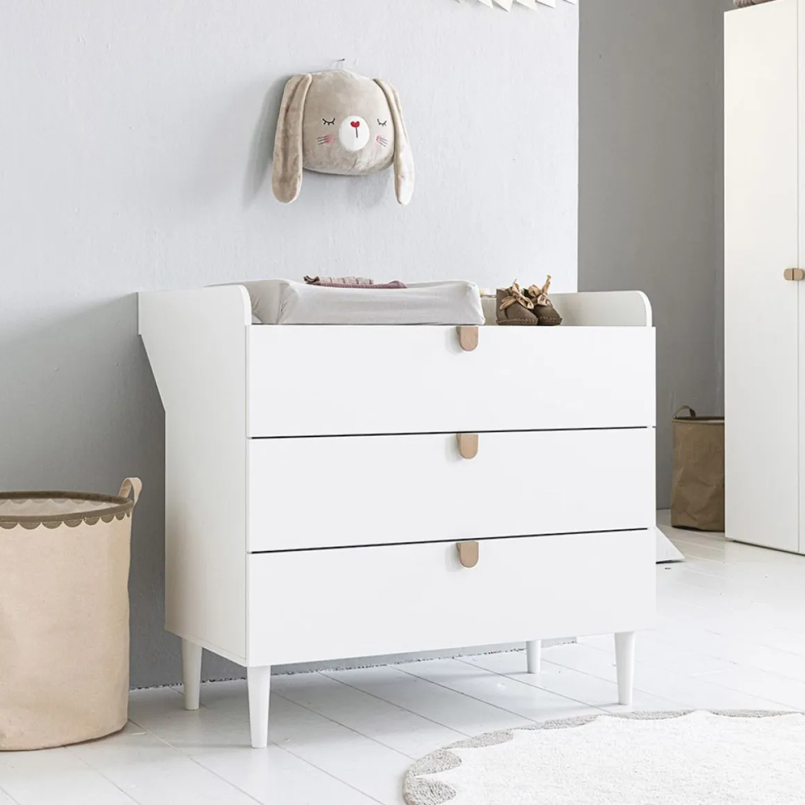Dierenhoofd babykamer muurdecoratie | Konijn Lapi