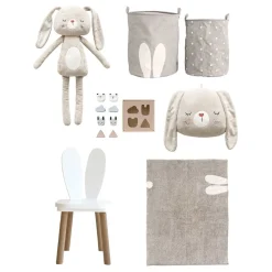 Dierenhoofd babykamer muurdecoratie | Konijn Lapi