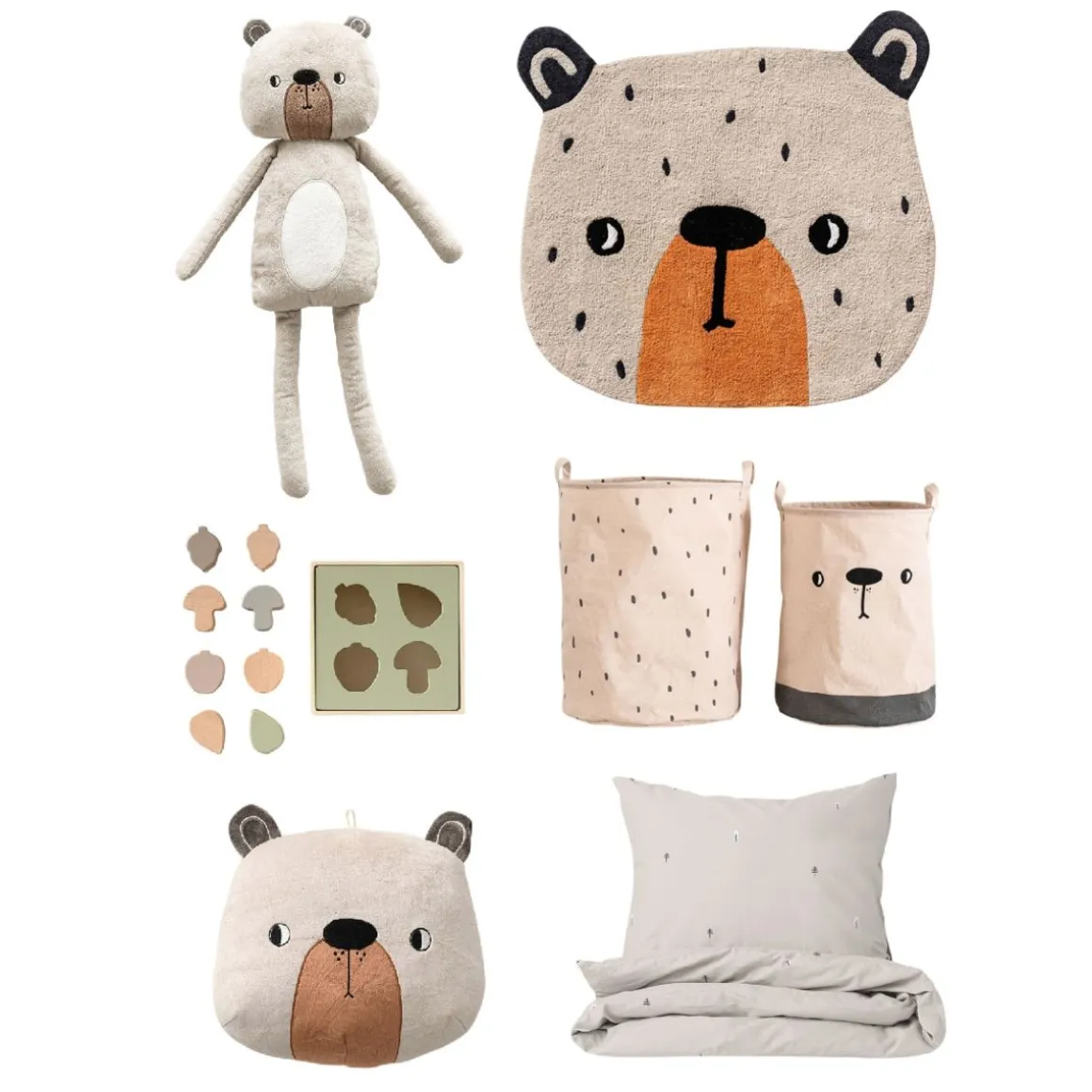Dierenkop kinderkamer muurdecoratie | Beer Ted