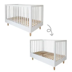 Doorgroei ledikant wit 140x70 u00abBoccau00bb
