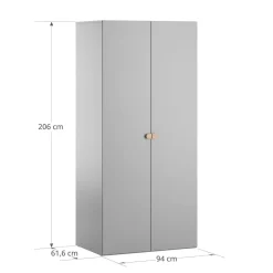Doorgroeibed 140x70 u00abu00c9TOILEu00bb | Grijs
