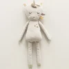 Eenhoorn knuffel - Unicorn knuffel Lara bruin roze | 50cm