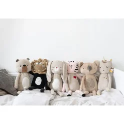 Eenhoorn knuffel - Unicorn knuffel Lara bruin roze | 50cm
