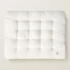 Gevoerd speelmat baby 110x85cm | Biscuit | organic cotton | Wit
