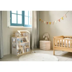 GROOT HOUTEN POPPENHUIS u00abBLANCHEu00bb | INCL. 19-DELIGE MEUBELSET | 80 cm | WIT