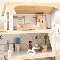 GROOT HOUTEN POPPENHUIS u00abBLANCHEu00bb | INCL. 19-DELIGE MEUBELSET | 80 cm | WIT