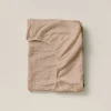 HOESLAKEN 80 X 160 CM | MOUSSELINE KATOEN | OUD ROZE