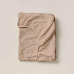 HOESLAKEN 90 X 200 CM | MOUSSELINE KATOEN | OUD ROZE