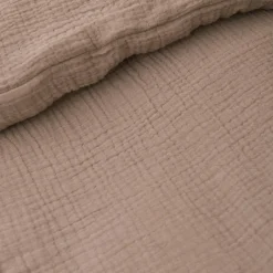 HOESLAKEN 80 X 160 CM | MOUSSELINE KATOEN | OUD ROZE