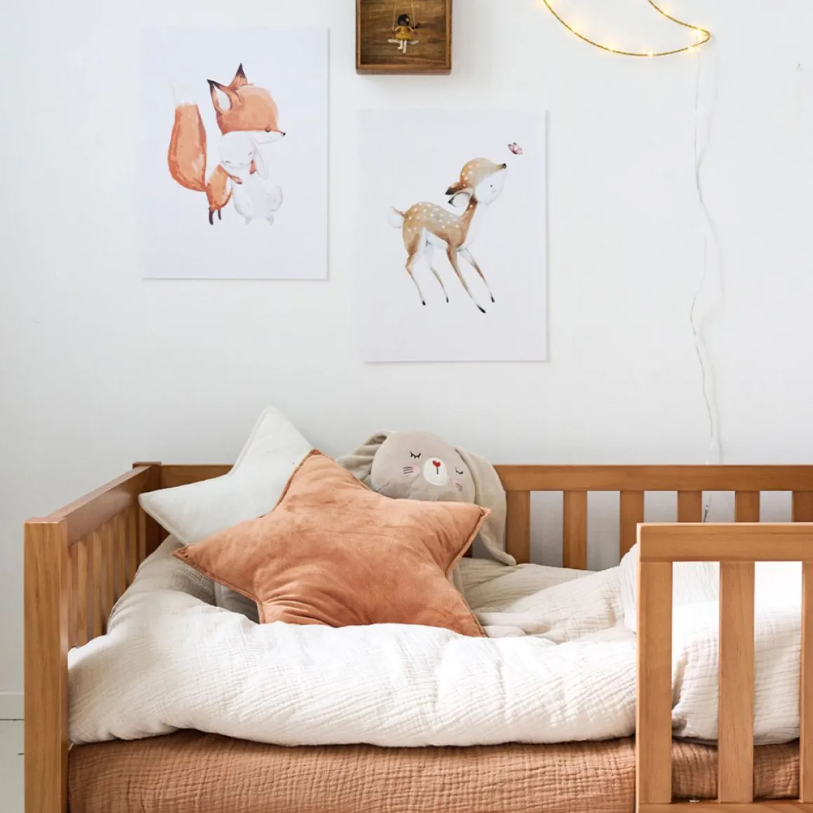 HOESLAKEN 90 X 200 CM | MOUSSELINE KATOEN | CARAMEL