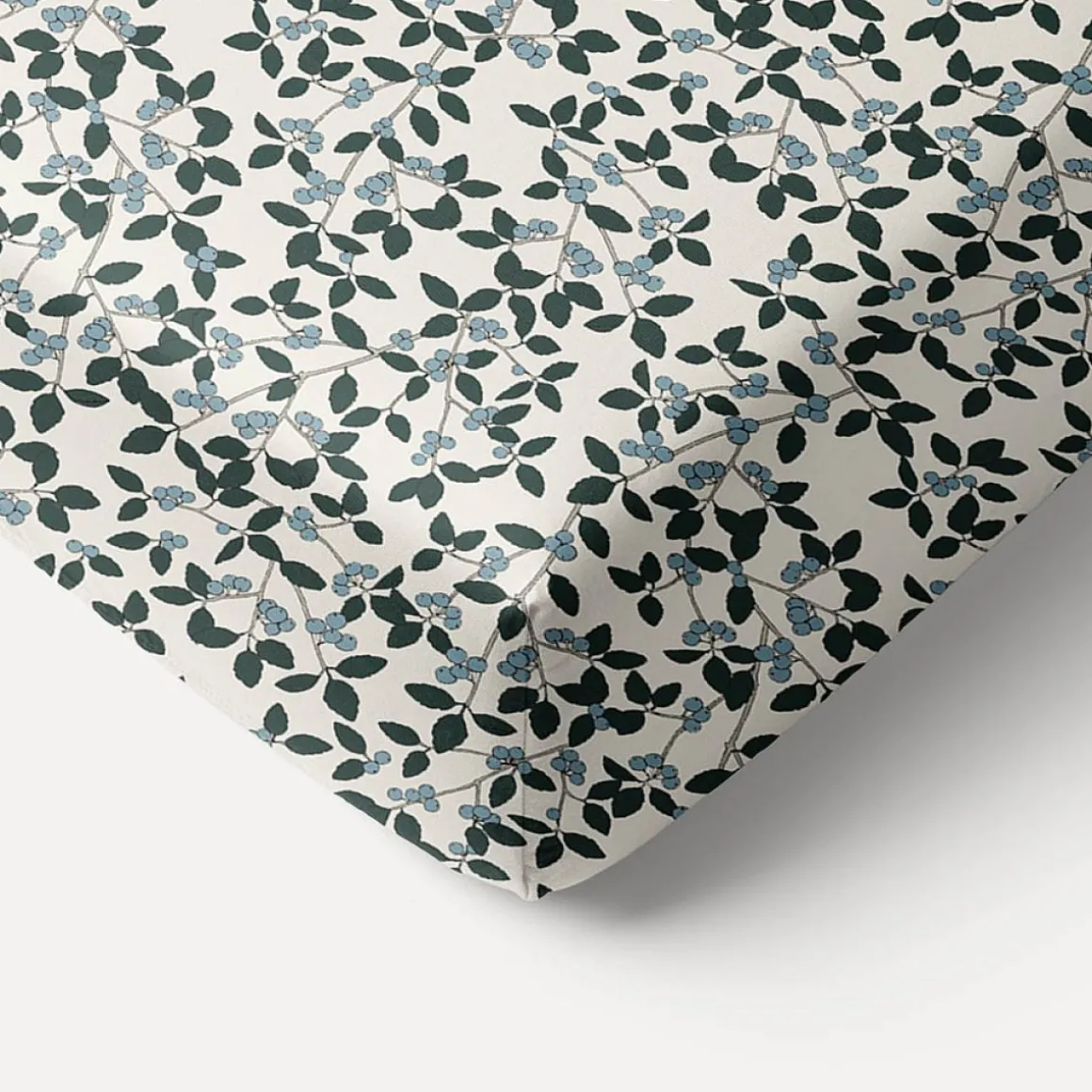 HOESLAKEN 90 X 200 CM u00abBERRIESu00bb | BEIGE-GROEN