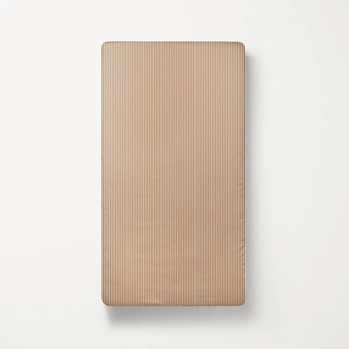 HOESLAKEN 90 X 200 CM u00abSTRIPEDu00bb | BEIGE EN CARAMEL