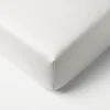 Hoeslaken Jersey BIOLOGISCH KATOEN - wit | 90 x 200 cm