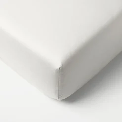 Hoeslaken Jersey BIOLOGISCH KATOEN - wit | 90 x 200 cm