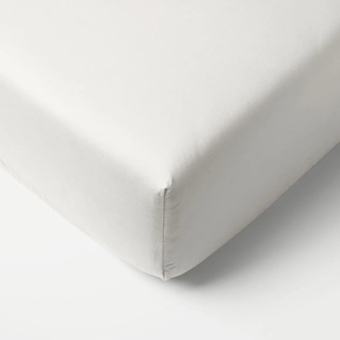 Hoeslaken Jersey BIOLOGISCH KATOEN - wit | 90 x 200 cm