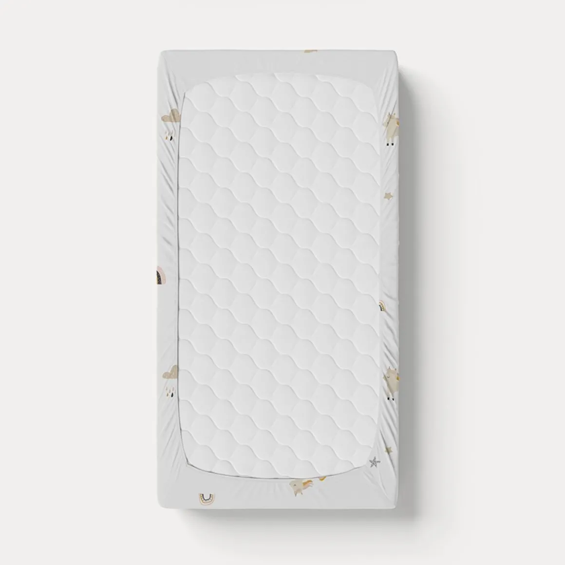 HOESLAKEN LEDIKANT 60 x 120 CM u00abLARAu00bb | WIT
