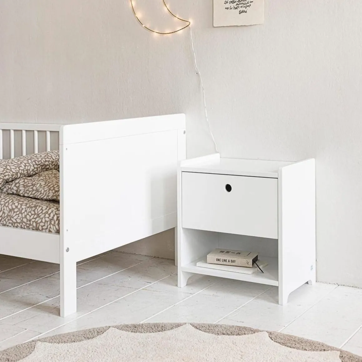 Hoeslaken u00abSorbieru00bb voor kinderbed 70x140cm GOTS | Latte Macchiato