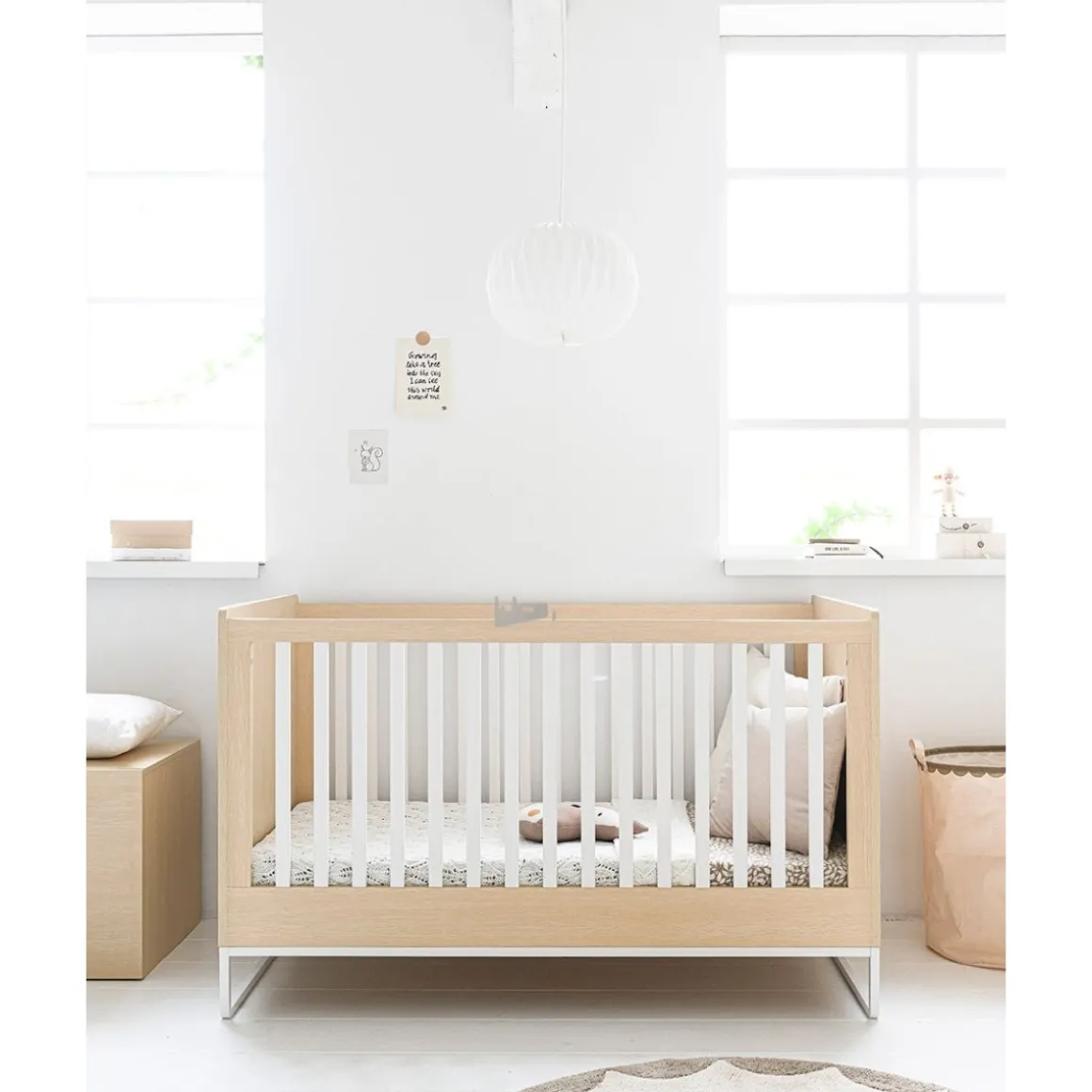 Hoeslaken u00abSorbieru00bb voor kinderbed 70x140cm GOTS | Latte Macchiato