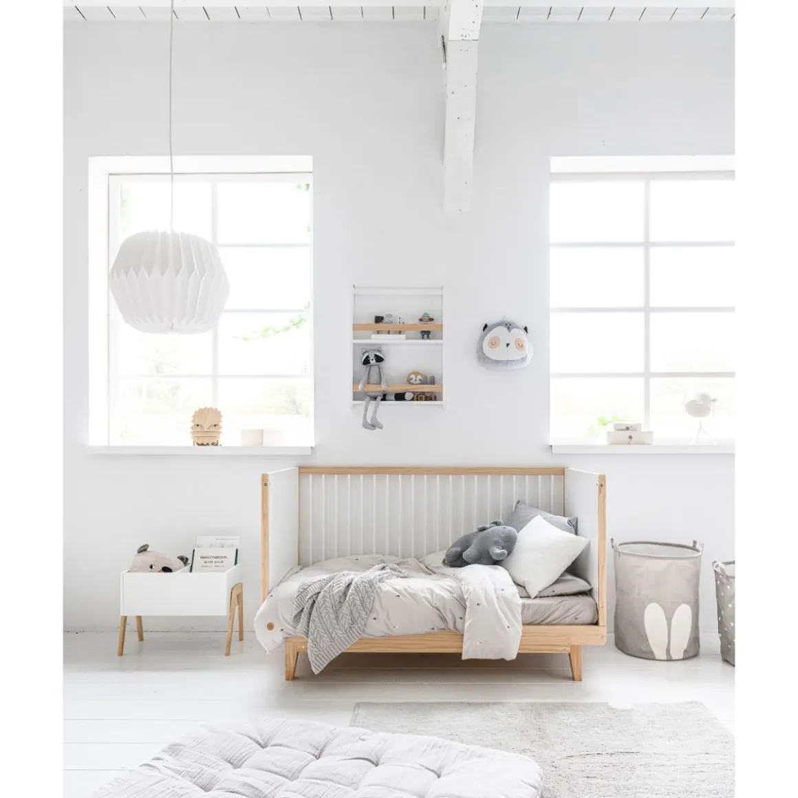 Hoeslaken voor juniorbed u00abForu00eatu00bb 70x160cm GOTS | Licht grijs