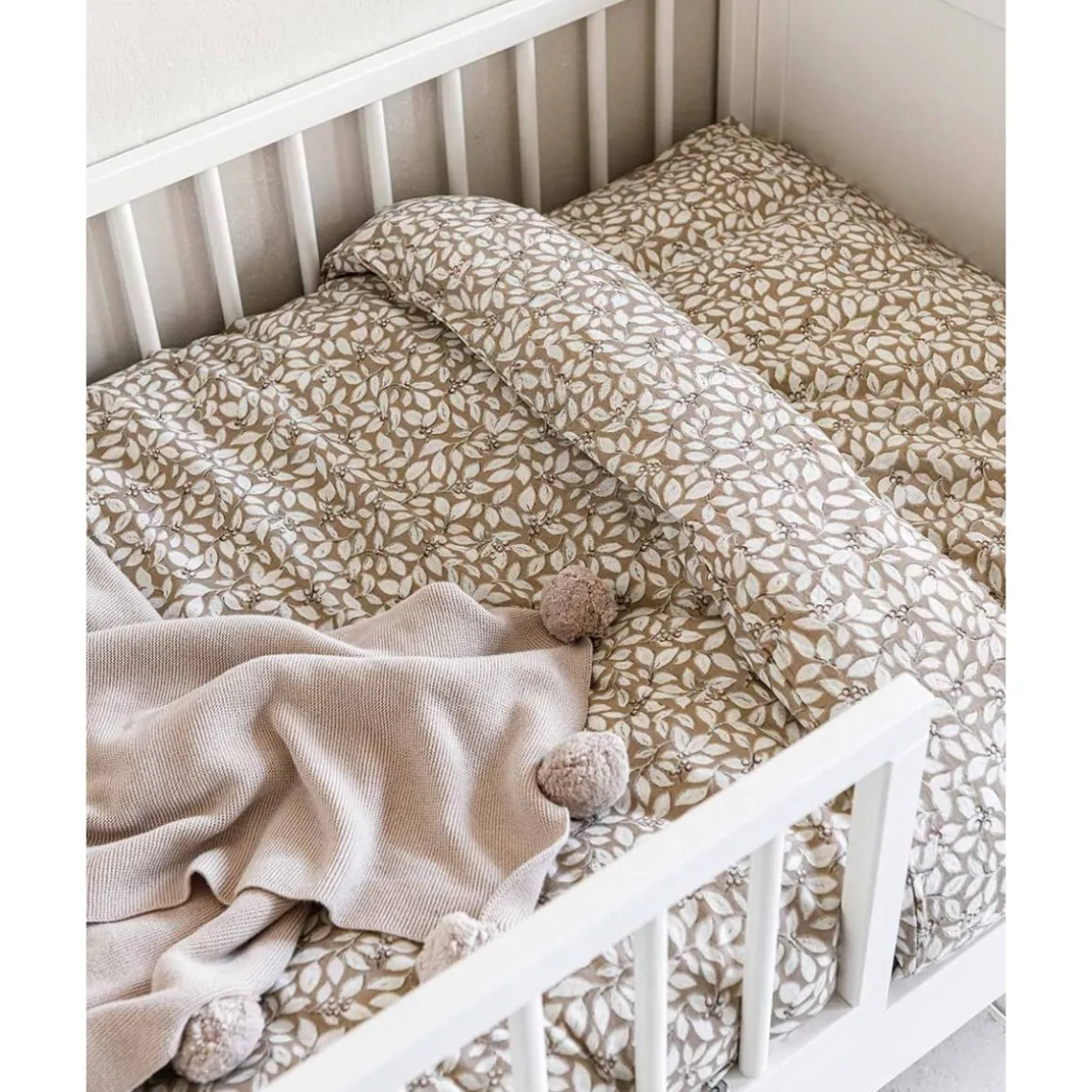 Hoeslaken voor matras u00abSorbieru00bb 90x200cm GOTS | Latte Macchiato
