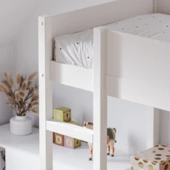 HOOGSLAPER MET BUREAU 200X90 u00abSOMMET IIu00bb | WIT