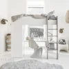 Hoogslaper u00abOmbreu00bb 200x90 | Kinder bed, bureau & kast in u00e9u00e9n