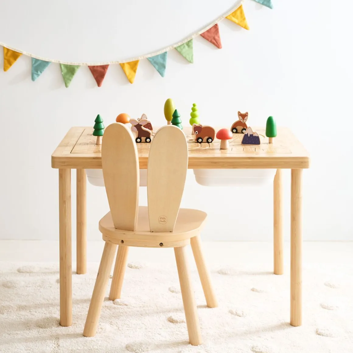 HOUTEN ACTIVITEITENTAFEL / ZAND- EN WATERTAFEL u00abFORu00caTu00bb