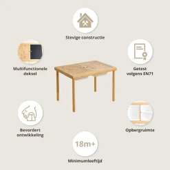HOUTEN ACTIVITEITENTAFEL / ZAND- EN WATERTAFEL u00abFORu00caTu00bb