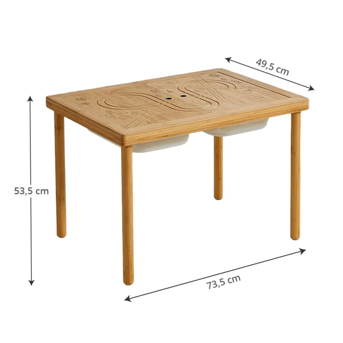HOUTEN ACTIVITEITENTAFEL / ZAND- EN WATERTAFEL u00abFORu00caTu00bb