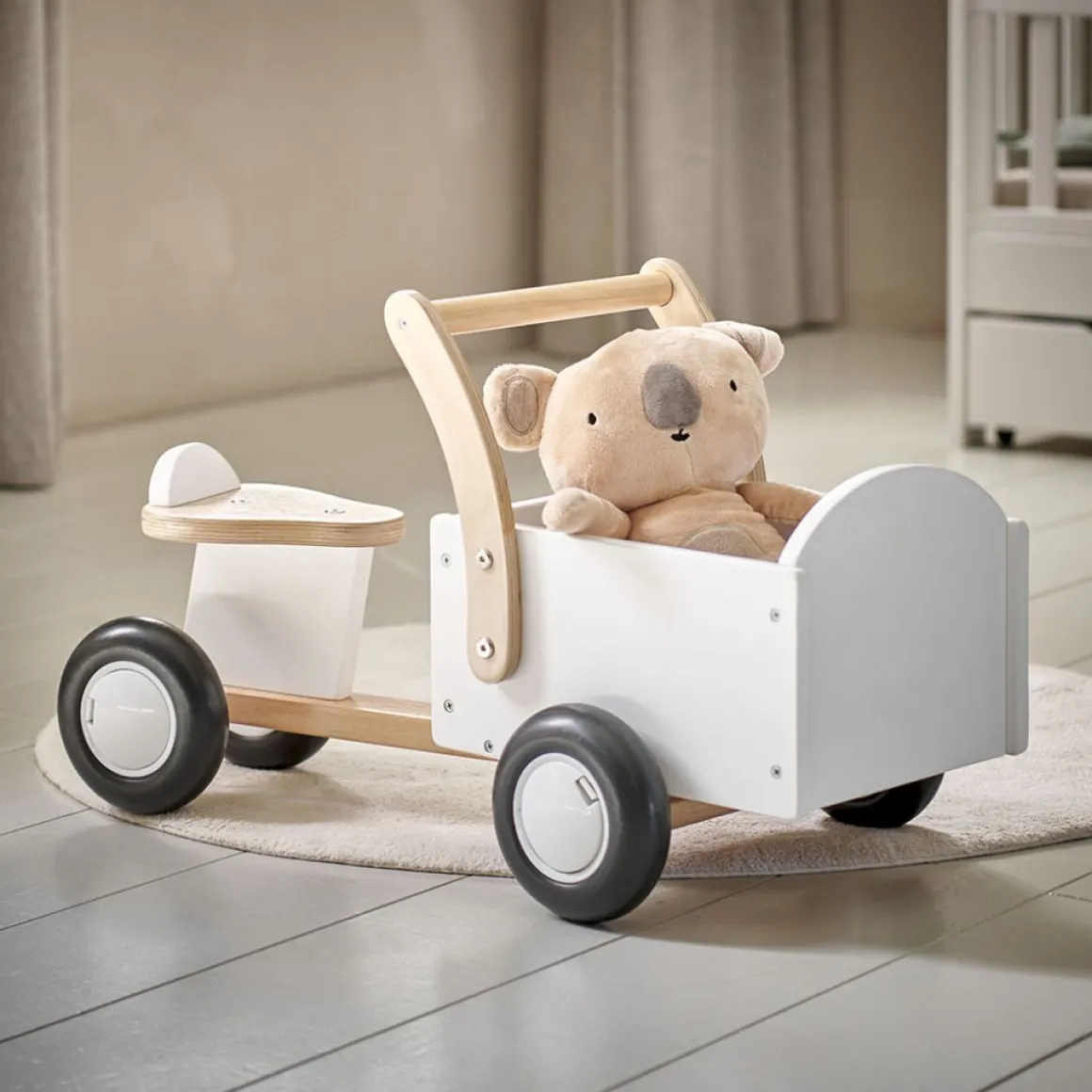 HOUTEN BAKFIETS | u00abAMSTERDAMu00bb | WIT