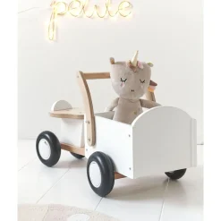 HOUTEN BAKFIETS | u00abAMSTERDAMu00bb | WIT