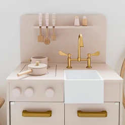 Houten Keukenset | 13-delig | Roze