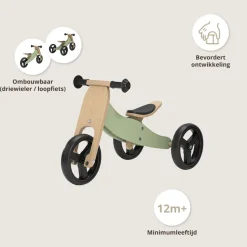 HOUTEN LOOPFIETS 1 JAAR | u00abBERLINu00bb | GROEN