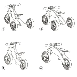 HOUTEN LOOPFIETS 1 JAAR | u00abBERLINu00bb | GROEN