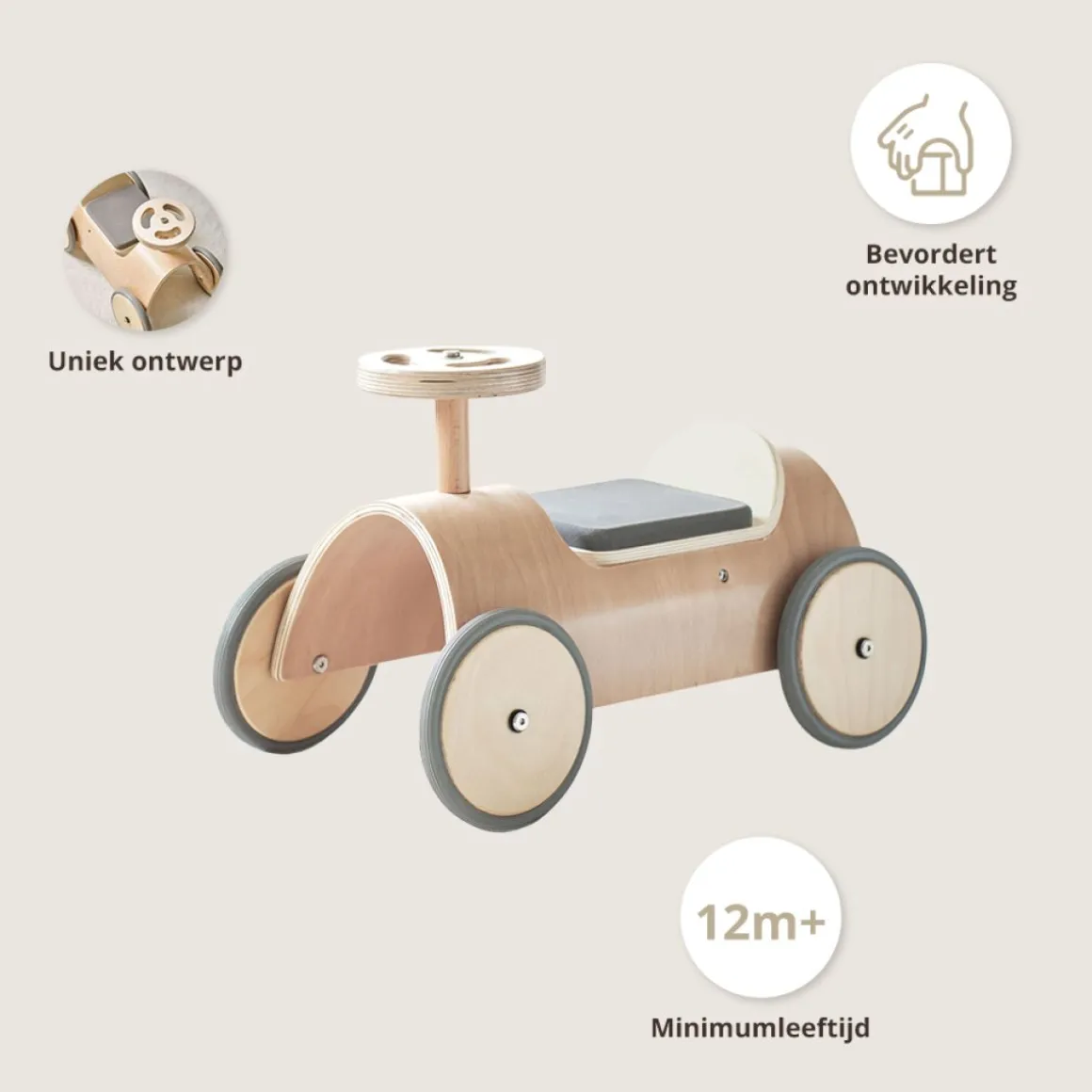 HOUTEN LOOPWAGEN | u00abPARISu00bb | NATUREL