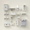 Houten poppenhuis meubels 19-delige set MINT GRIJS