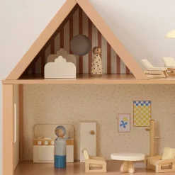 HOUTEN POPPENHUIS u00abMIELu00bb | 17-DELIGE MEUBELSET | BEIGE