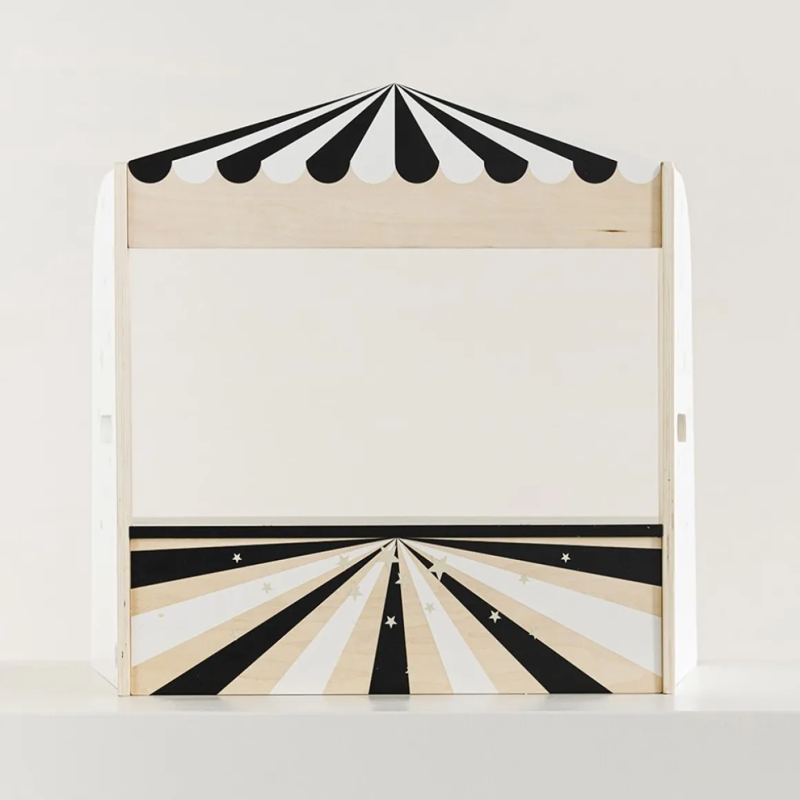 Houten Poppenkast Theater | u00abThu00e9u00e2tre du Soleilu00bb | incl. 7 accessoires