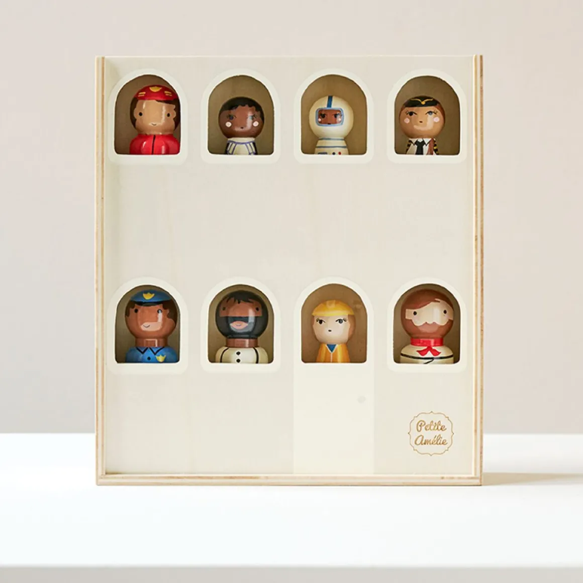HOUTEN POPPETJES BEROEPEN | u00abPetits Hu00e9rosu00bb