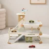 Houten speelgoed garage | u00abMielu00bb | incl. lift & accessoires