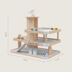 Houten speelgoedgarage | parkeergarage u00abMon premier garageu00bb