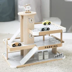 Houten speelgoedgarage | parkeergarage u00abMon premier garageu00bb