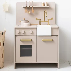 Houten Speelkeuken | inclusief 7 accessoires | Roze