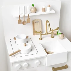 Houten Speelkeuken | inclusief 7 accessoires | Wit