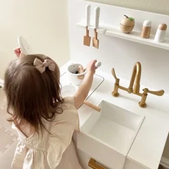 Houten Speelkeuken | inclusief 7 accessoires | Wit