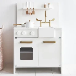 Houten Speelkeuken | inclusief 7 accessoires | Wit