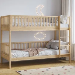 HOUTEN STAPELBED u00abPLUMEu00bb | 90 X 200 CM | NATUREL