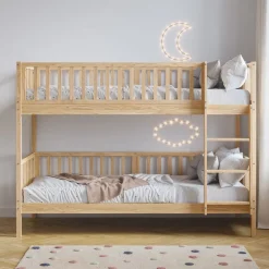 HOUTEN STAPELBED u00abPLUMEu00bb | 90 X 200 CM | NATUREL