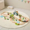HOUTEN TREINSET u00abFORu00caTu00bb | 62-DELIGE SET | MEERKLEURIG